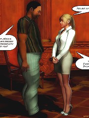 Young white cocksucker and black master 3d toon porn