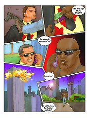 Interracial hot comic story about black gangster and his white girlfriend