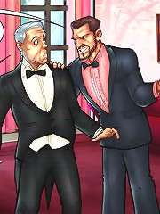 Very drawn porn game with bride starving for hardcore double fuck