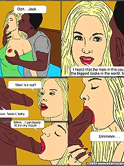 Hot cartoon interracial sex